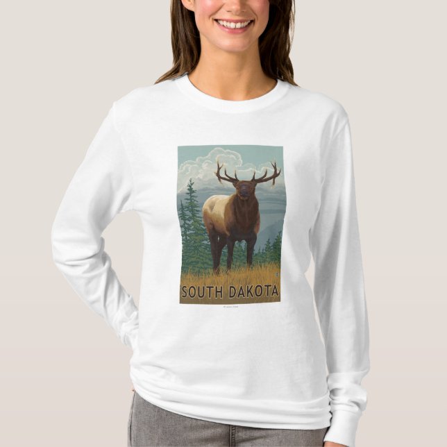 Camiseta Alces SceneSouth Dakota (Anverso)