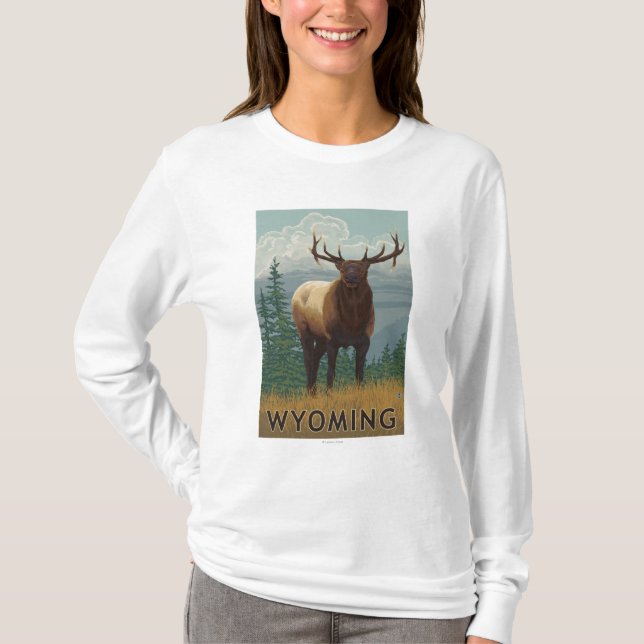 Camiseta Alces SceneWyoming (Anverso)