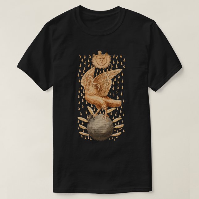 Camiseta Alchemy Cryptogram Golden Eagle (Diseño del anverso)