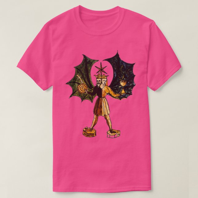 Camiseta Alchemy Rebis Hermaphrodite (Diseño del anverso)