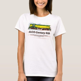 Camiseta Alco C-628 Locomotora Diesel y bandera estadounide
