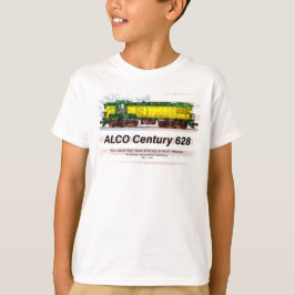 Camiseta Alco C-628 Locomotora Diesel y bandera estadounide