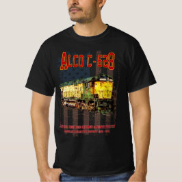 Camiseta Alco C-628 Locomotora Diesel y bandera estadounide