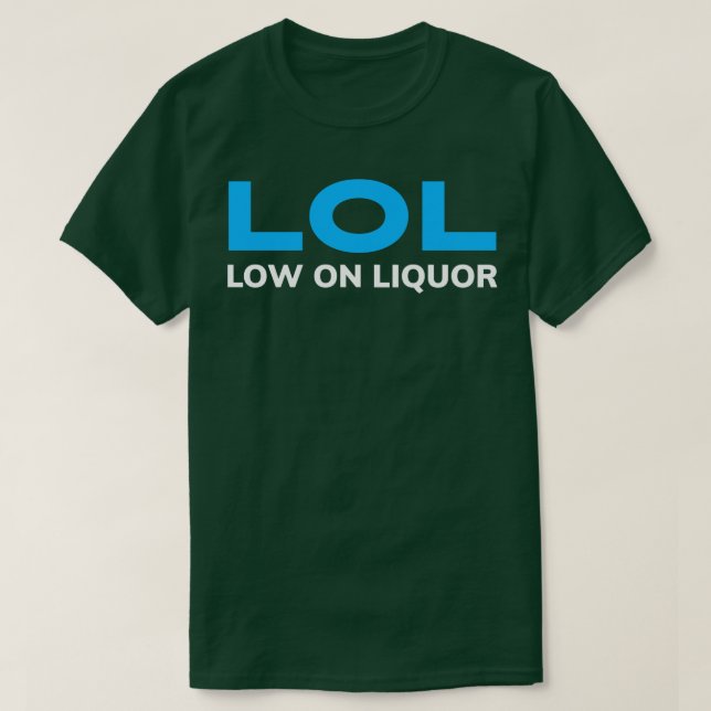 CAMISETA ALCOHOL BAJO EN LIQUOR (Diseño del anverso)