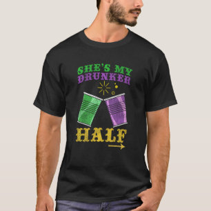 Camiseta Alcohol De Cerveza De Carnaval Me Sacude La Mitad 