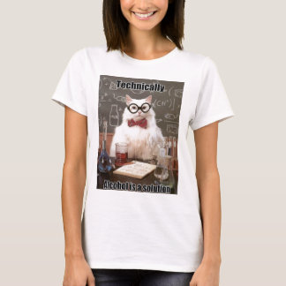 Camiseta Alcohol de Meme del gato de la química