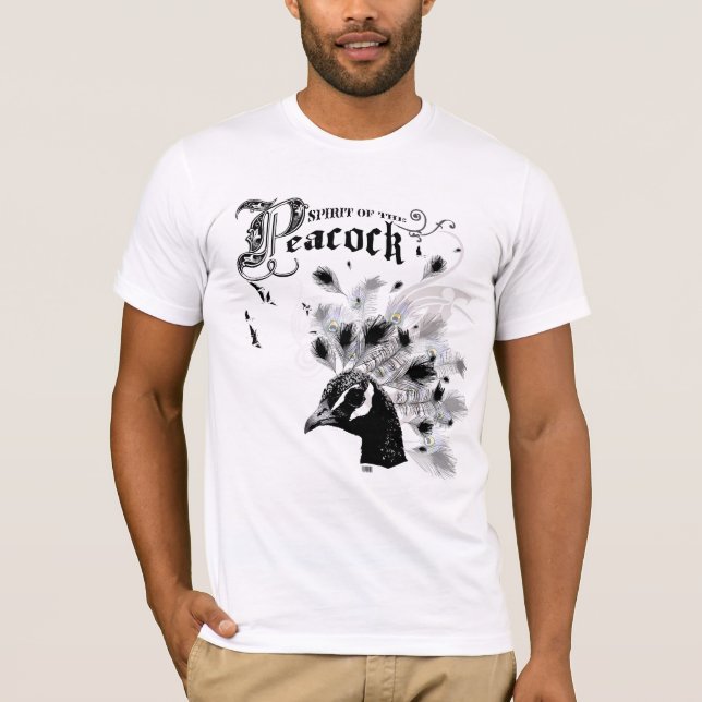 Camiseta Alcohol del pavo real (Anverso)