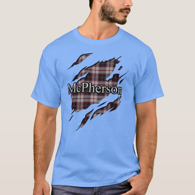 Camiseta Alcohol del tartán de McPherson MacPherson del (Anverso)
