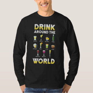 Camiseta Alcohol divertido alrededor de la idea de viaje pa