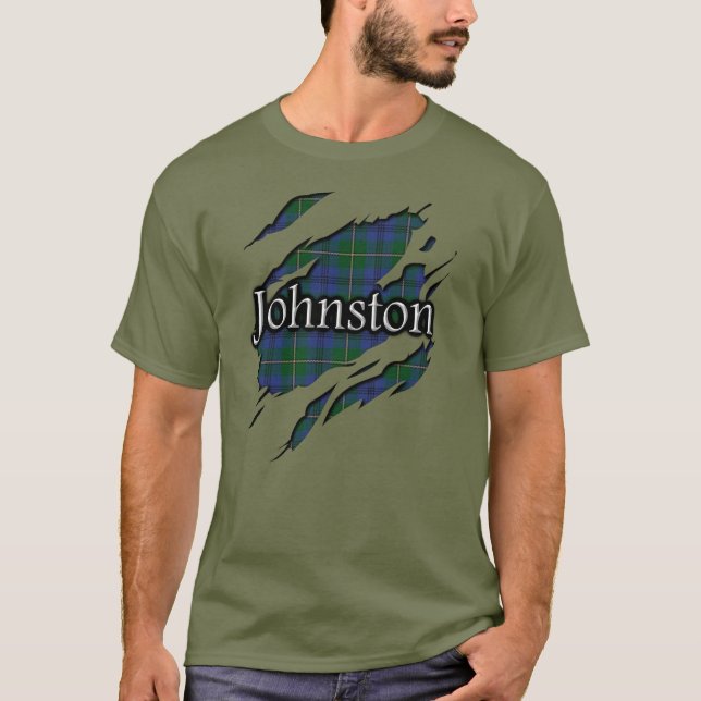 Camiseta Alcohol escocés del tartán de Johnstone Johnston (Anverso)