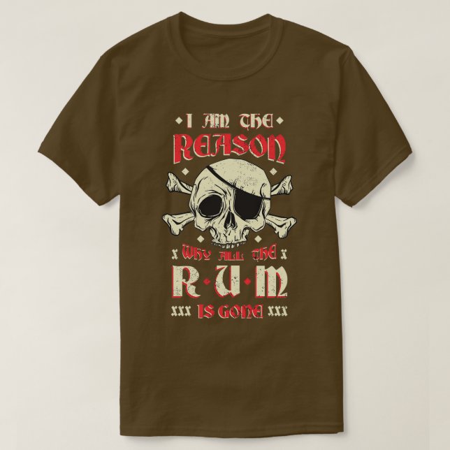 Camiseta Alcohol humor (Diseño del anverso)