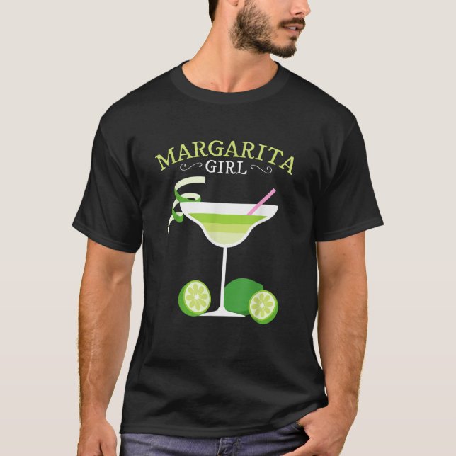 Camiseta Alcohol Margarita Chica Cocktail Mujeres Regalos p (Anverso)