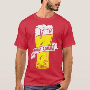Camiseta Alcohol Spirit Animal Alcoholic Beer Funny Gifts d