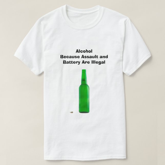 Camiseta Alcohol T-Shirt (Diseño del anverso)