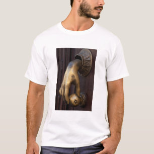 Camiseta Aldaba de mano de puerta primer plano, México