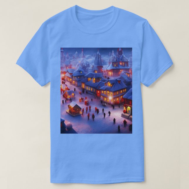 Camiseta aldea de invierno (Diseño del anverso)