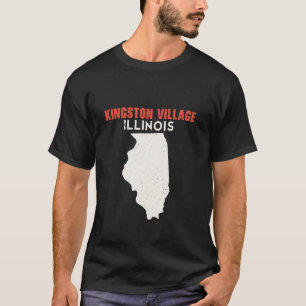 Camiseta Aldea de Kingston Illinois Estados Unidos EE.UU. V