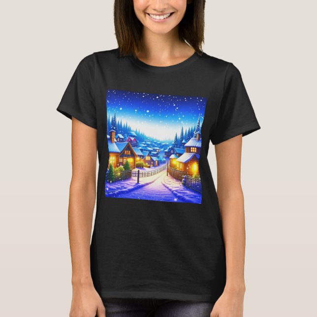 Camiseta aldea de navidades (Anverso)
