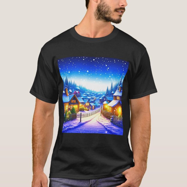 Camiseta aldea de navidades (Anverso)