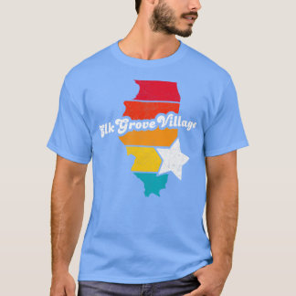 Camiseta Aldea Elk Grove Aldea Illinois Vintage Molestias S