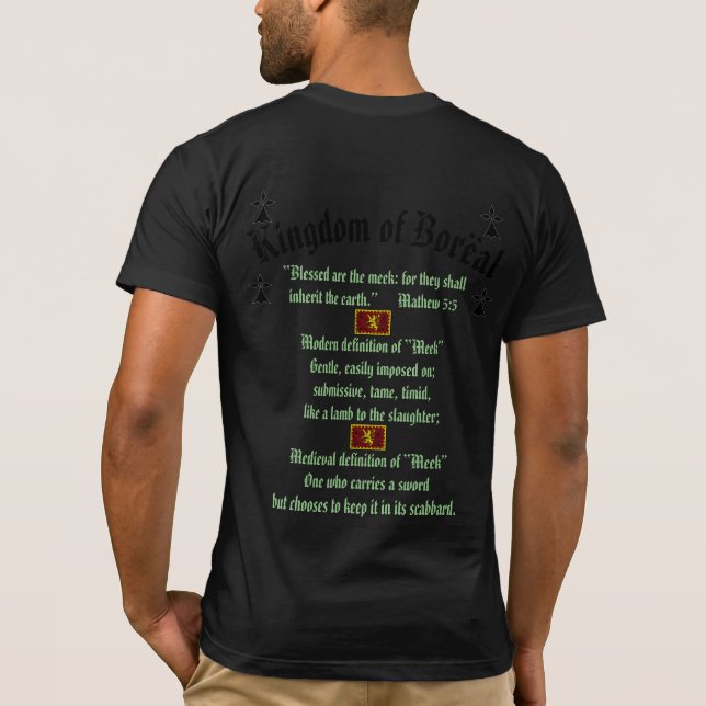 Camiseta Aldea medieval del Bosque Boreal (Reverso)