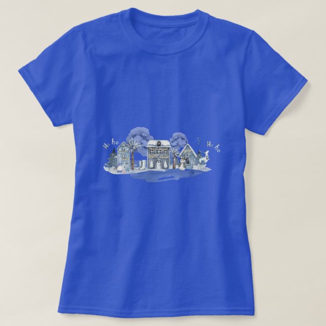 Camiseta Aldea País de las Maravillas de Invierno (Diseño del anverso)