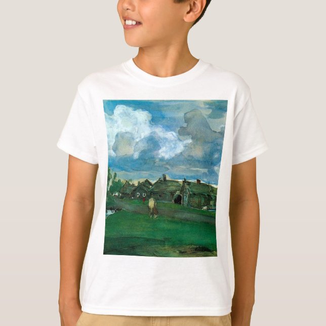 Camiseta Aldea rusa Valentin Serov (Anverso)