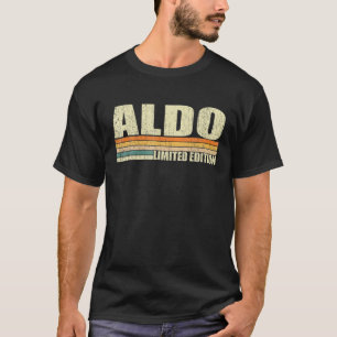 Camiseta Aldo Gift Nombre Personalizado Funny Retro Vintage