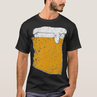 Camiseta Ale de Cerveza Estatal de Arizona está angustiada