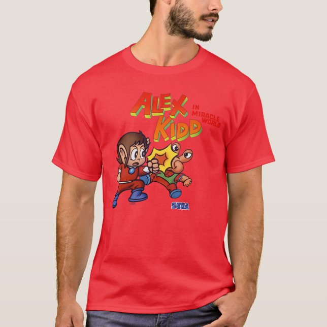 Camiseta Ale Kidd fight SEGA Master System video game gift (Anverso)