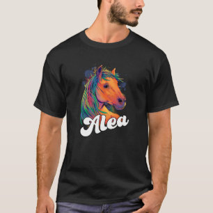 Camiseta ALEA Adorable nombre chica con hermoso Caballo