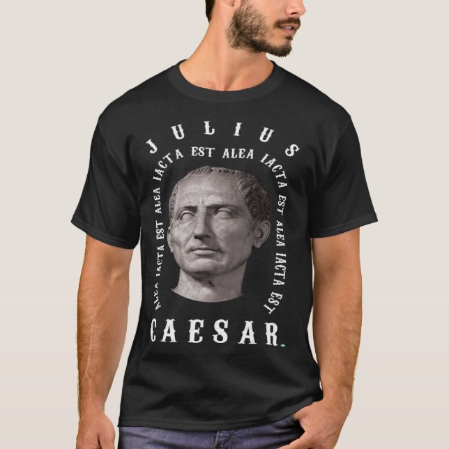 Camiseta Alea iacta est La muerte es latino tardío Julius C (Anverso)