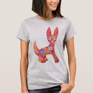 Camiseta alebrije del perro mexicano