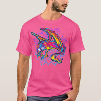Camiseta Alebrijes Mexicanos Dragon Wolf Mexicano Folk Art