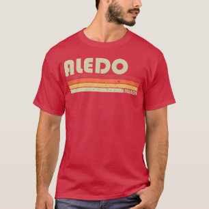 Camiseta Aledo Il Illinois Ciudad Hogar Raíces Amigos 70S 8