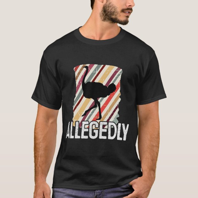 Camiseta Alegado avestruz Letterkenny - regalo del amante (Anverso)