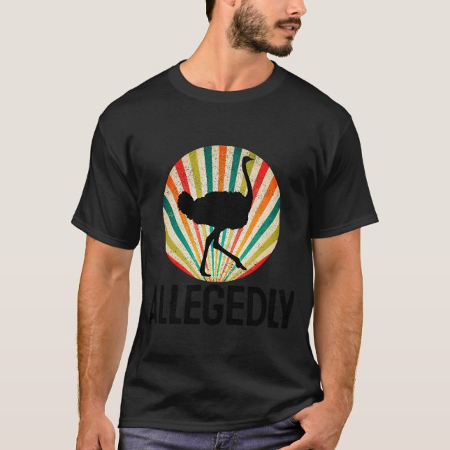 Camiseta Alegado avestruz retra (Anverso)