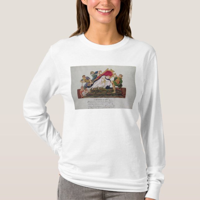 Camiseta Alegoría del vuelco del trono (Anverso)