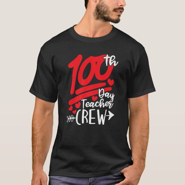 Camiseta Alegre 100 días del equipo de profesores de 100 dí