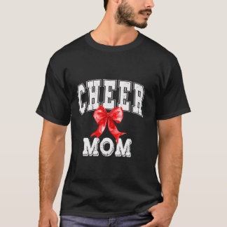 Camiseta Alegre animador de la MOM Coquette Red Bow