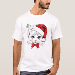 Camiseta alegre árbol de Navidad santa
