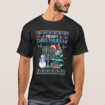 Camiseta alegre christmukkah menorah feo hanukkah chanukah<br><div class="desc">alegre christmukkah menorah feo hanukkah chanukah</div>