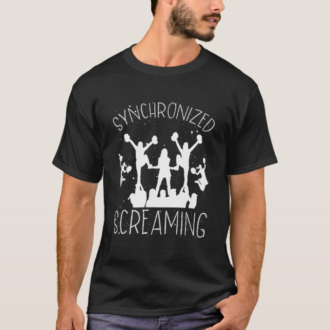 Camiseta Alegre de la huella inversa de grito sincronizada (Anverso)