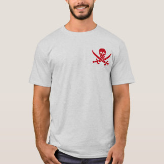Camiseta alegre de Rogelio del pirata de la espada