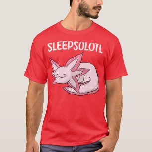 Camiseta Alegre divertido azul pastel aolotl salamandras me