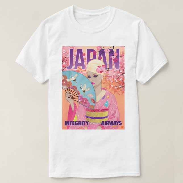 Camiseta Alegre en Japón (Diseño del anverso)