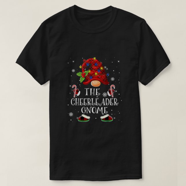 Camiseta Alegre Gnome Búfalo Plantado Árbol De Navidad (Diseño del anverso)