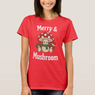 Camiseta Alegre & Hongo, Cute Christmas Toadstools