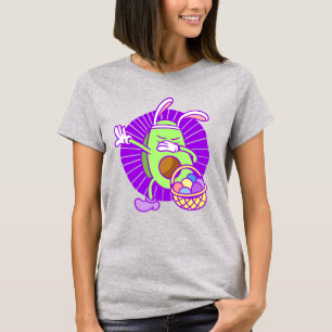 Camiseta alegre huevo de Pascua aguacate Bunny gracioso dab