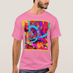 Camiseta Alegre juego de patrones coloridos